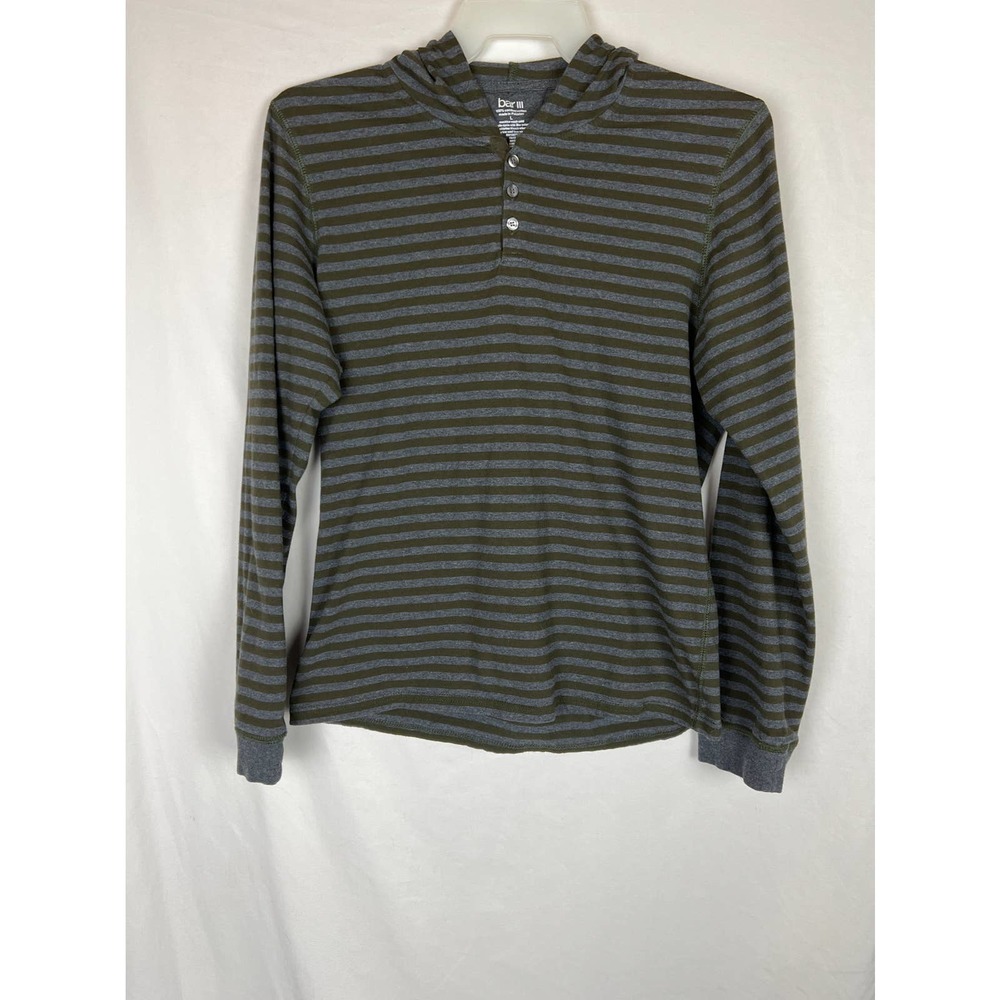 Bar III Men's Hooded Shirt, Size Large